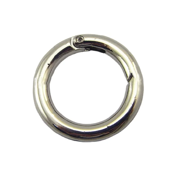 Wholesale custom high quality o-ring buckle open metal rings for bags Round metal o ring