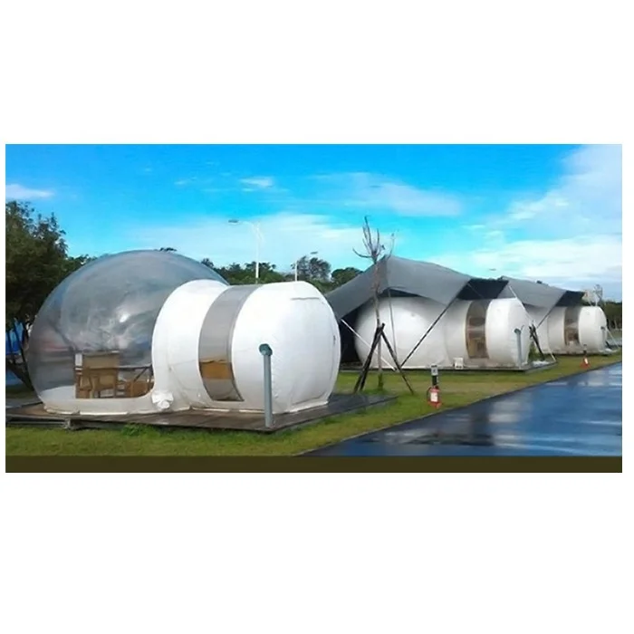 2021 factory price clear bubble dome Inflatable outdoor camping tent bubble beach hotel tent