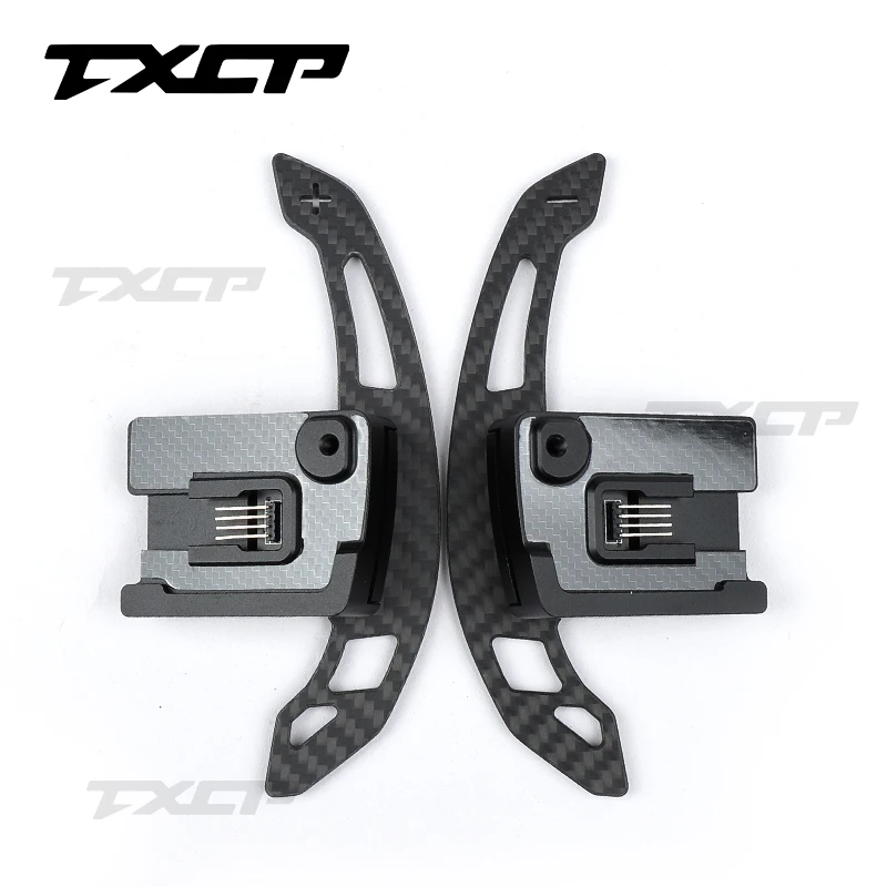 Car interior accessories steering wheel carbon fiber magnetic shift paddle for ford  2022-2024 Bronco