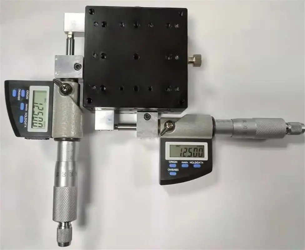 0.001 digital micrometer x axis fine tuning platform xy high optical cross slide table