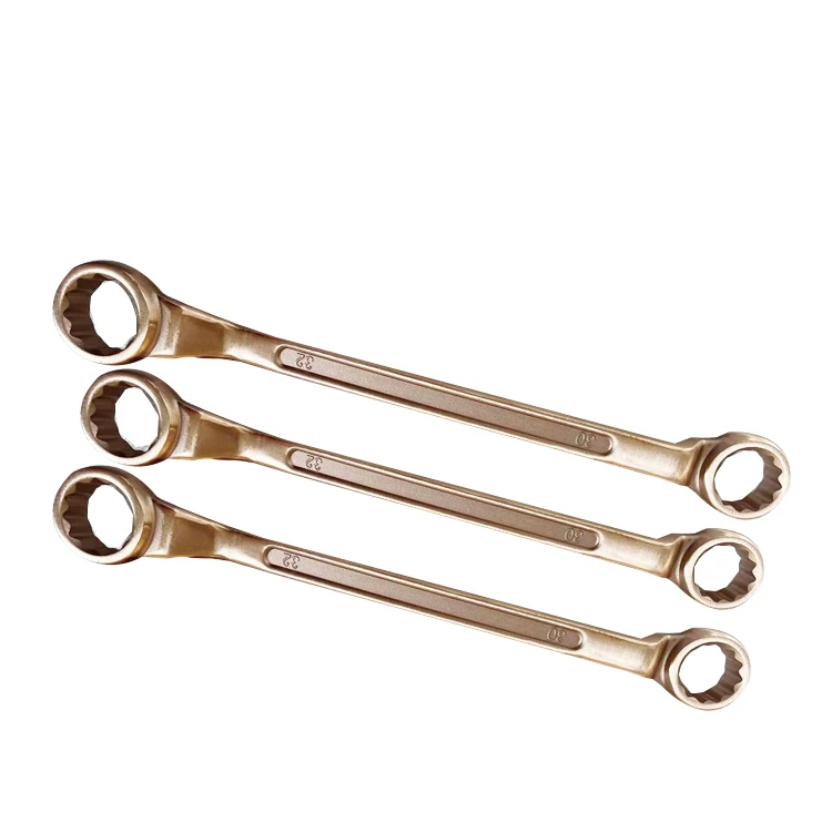 Explosion-Proof Dual-Purpose Wrench Kit Non-Sparking Tool Aluminum Bronze Pure Copper Machine Repair Ring spanner 6*7-60*70mm