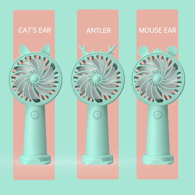 Rechargeable battery cooling USB portable fan electric hand charging  mini fans