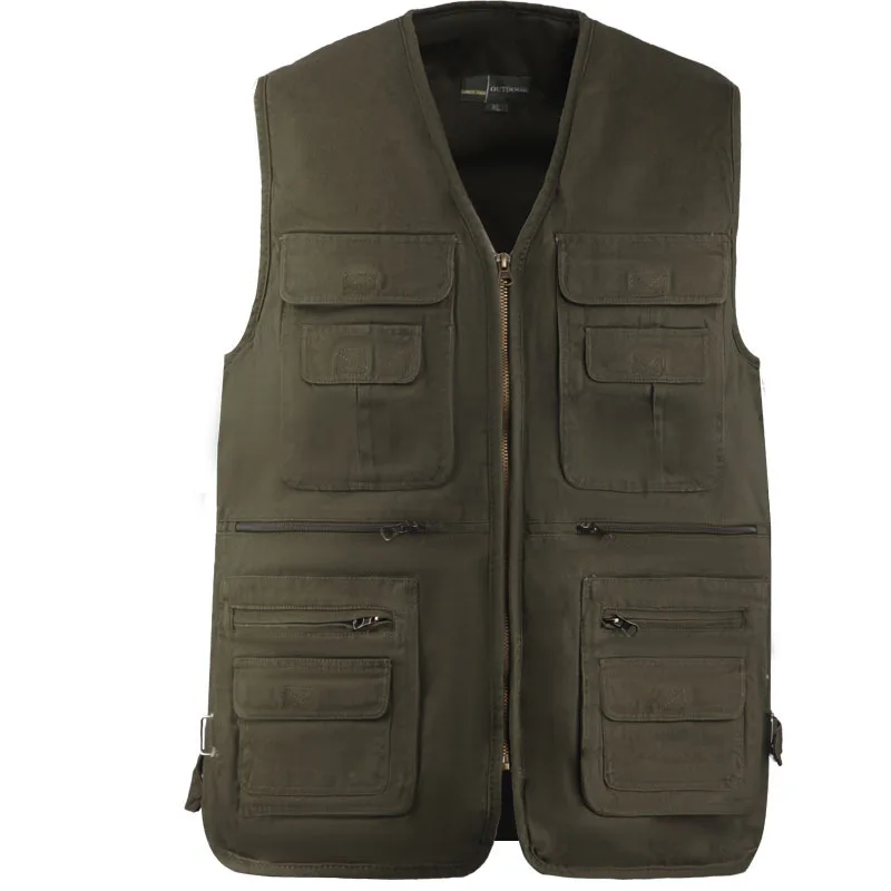 Summer Breathable Mesh Men Vest Multi-Pockets Tactical Vests Outdoor Fishing Hunting Hiking Vest Photography Sleeveless Jacket