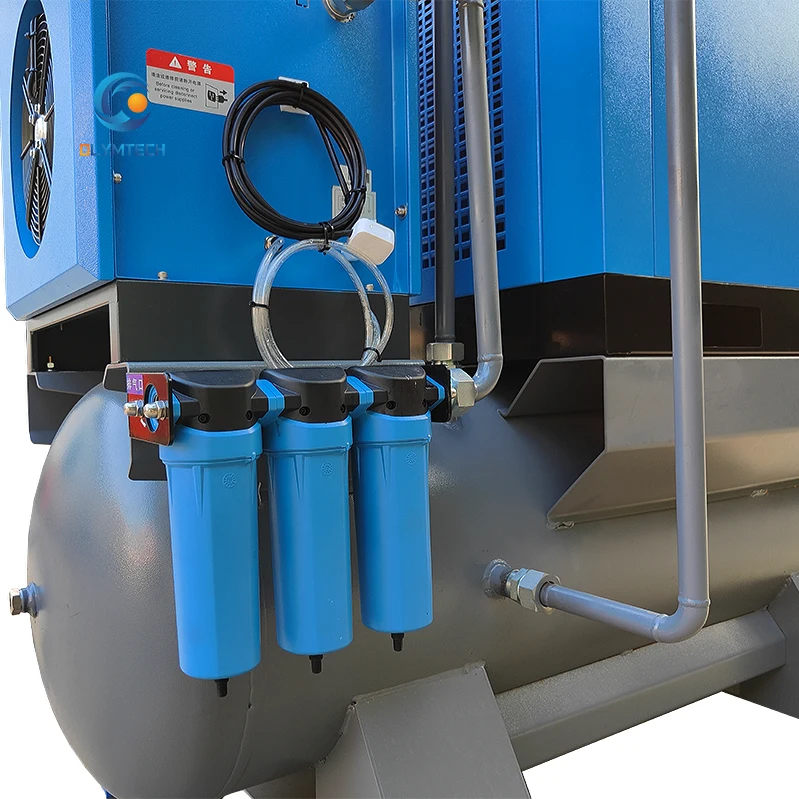 7.5KW 15KW 22KW 8bar 10bar 16bar laser cutting machine screw compressor with dryer energy saving industrial compressors