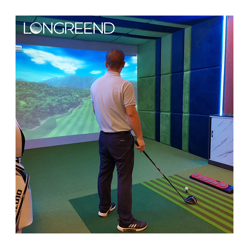 LONGREEND Golf simulator integrated KTV audio-visual system, private customization, indoor golf simulation
