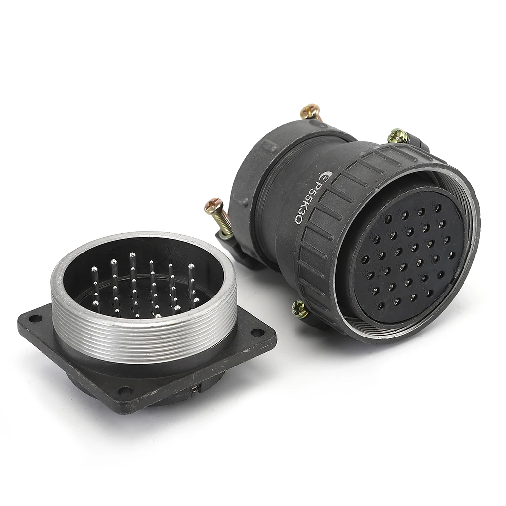 P Series Din Connector Round Screw Type Aviation Plug