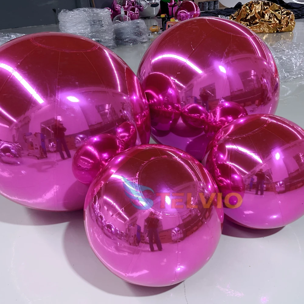 Giant Commercial Inflatable Mirror Ball Inflatables Colorful Gold Silver Ball Event Decor Floating Suspension Advertising Ball