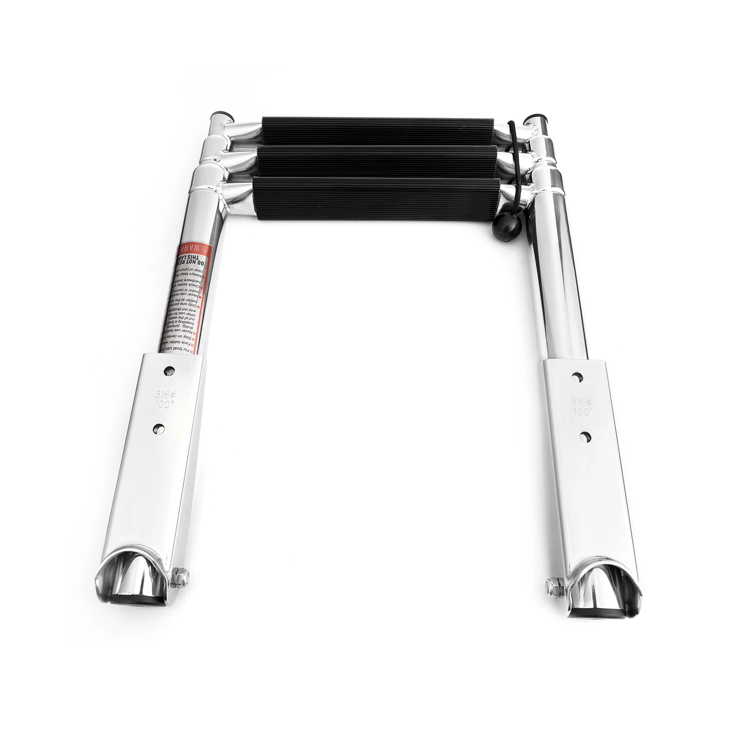 HANSE MARINE Stainless Steel Classic Telescopic Drop Ladder Boat Ladder with Plastic Steps Accessories for Boat Yacht