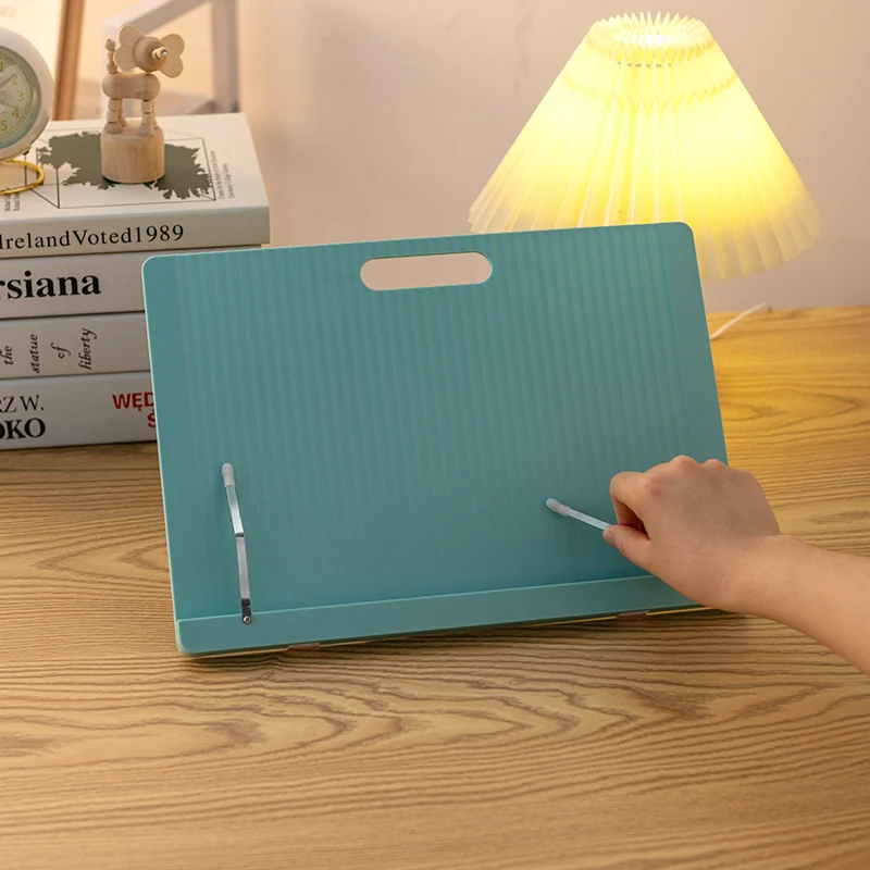 2025 Practical Stable Angle Adjustable Reading Plastic Bracket Book Holder Bookend With Book Clip