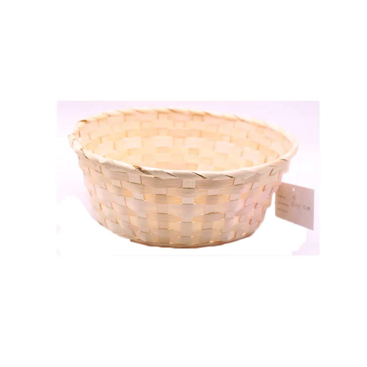 100% handmade Food contact mini bamboo basket wholesale storage baskets bamboo food bread serving fruit basket
