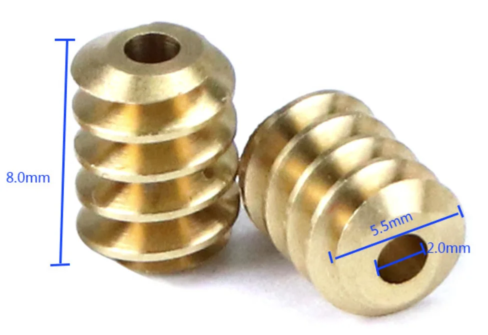 brass worm gear for train model