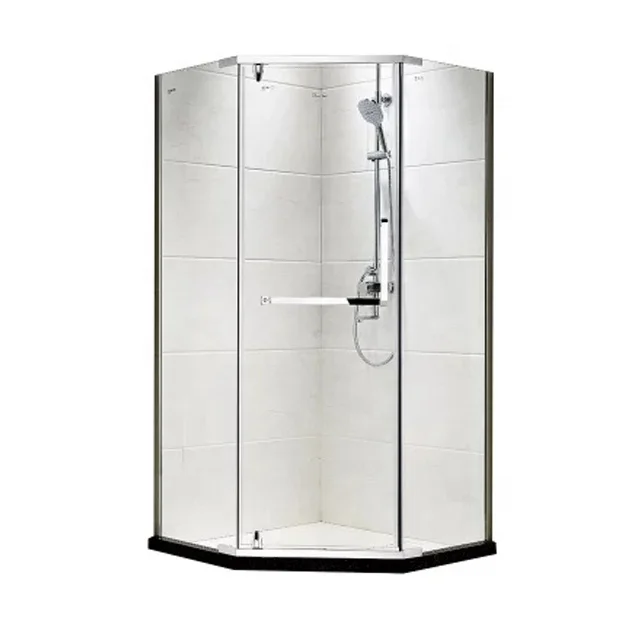 Cost effective solution aluminum sliding tempered glass shower room