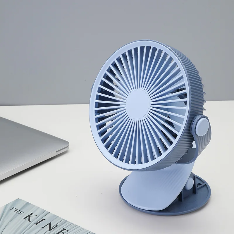 Factory Price Strong Wind 6 Inch Mini Clip Fan USB Rechargeable Portable Desk Fan