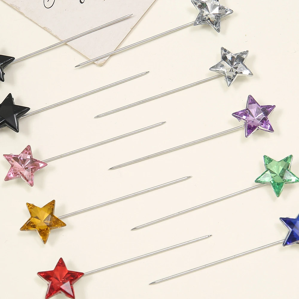 New Wholesale Luxury Brooch Utility Muslim Women Pins Accessories Rhinestone Brooch Flower Star Shape Safety Rhinestone Brooch
