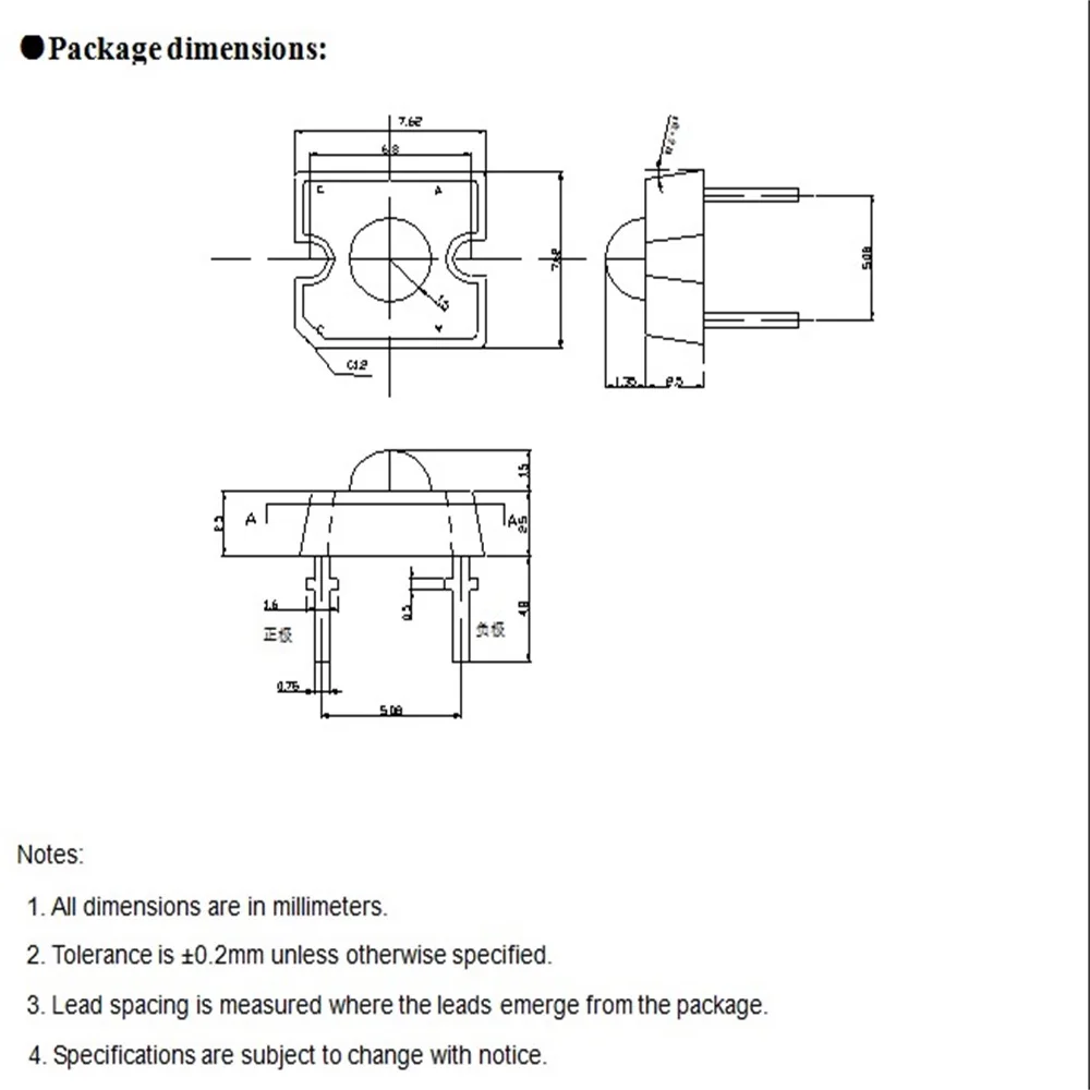 VanFun Super Flux LED Piranha High Visibility 30 Degree Cool White with High Performance in 3mm 5mm