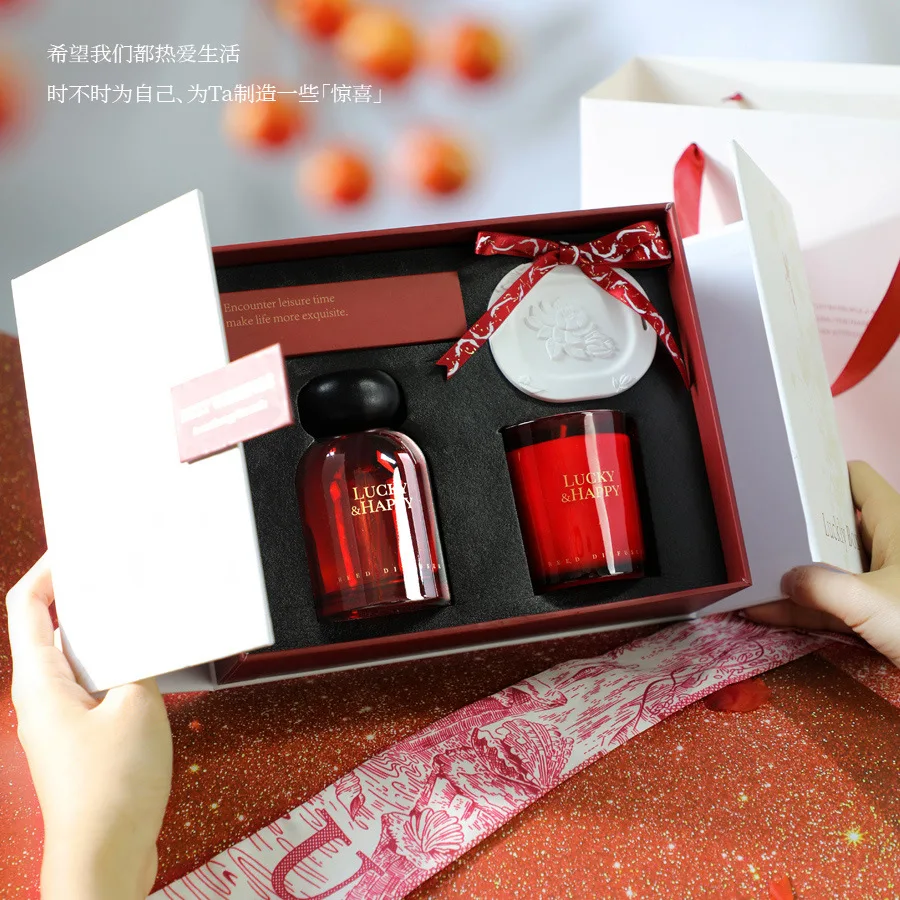 New Year Aromatherapy Candle Gift Set Indoor Aromatherapy Hanger Annual Meeting Handholding Gift