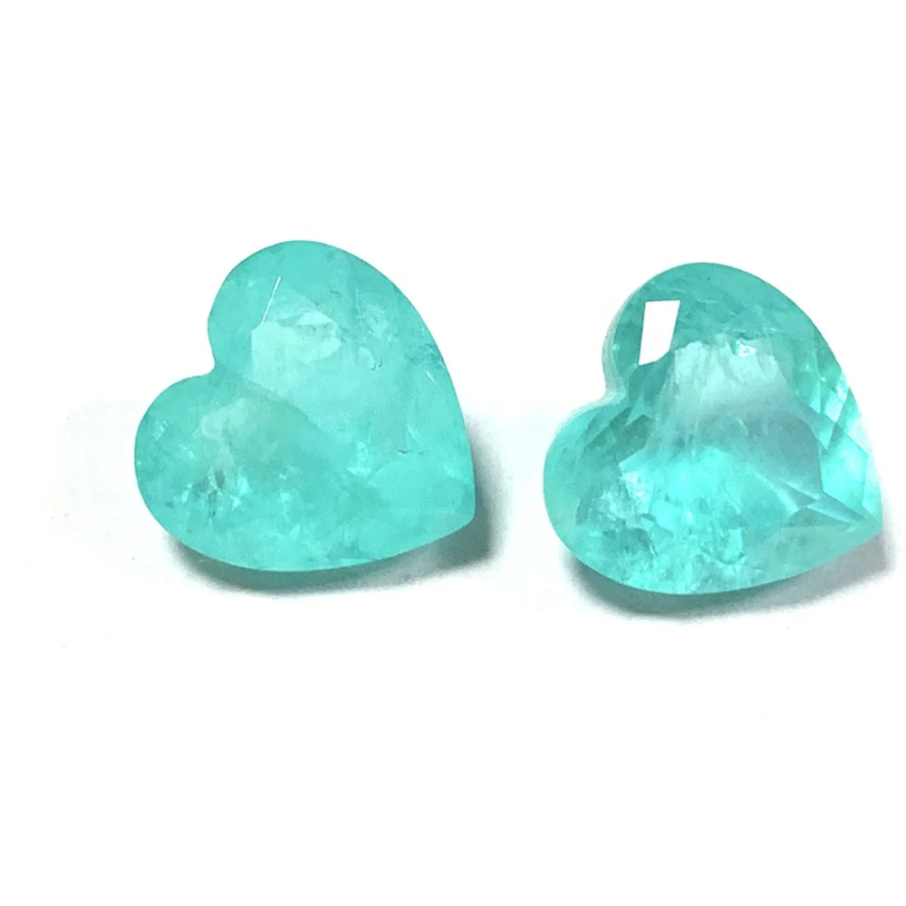 Алибаба, в наличии, турмалиновый камень в форме сердца Paraiba для изготовления ювелирных изделий