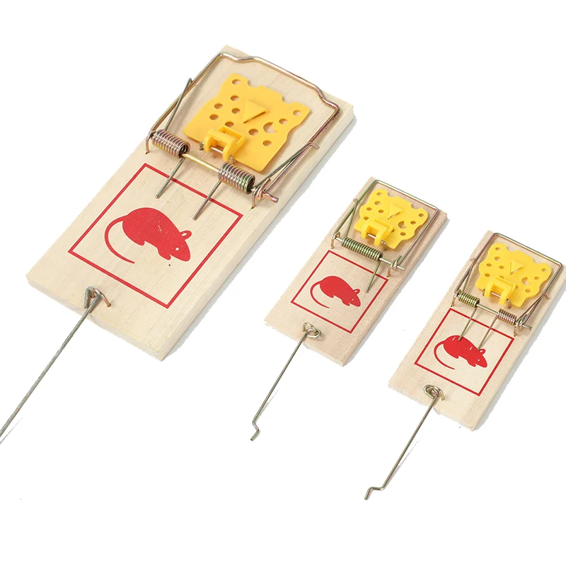 Pest Control Multi Catch Wood Durable Reusable Small Snap-E Mouse Rat Mice Trap for Indoor Use or outdoor use