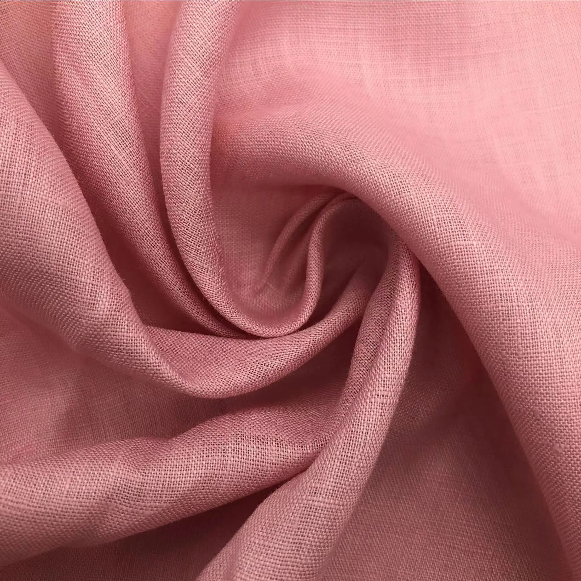 Manufacturers 100% flax linen printed fabric solid dyed nature fabric breathable and multi color for clothes