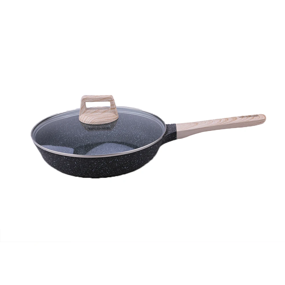 High Quality Aluminum Alloy Non Stick Coating Flat Griddle Frying Skillet Pan with Bakelite Handle