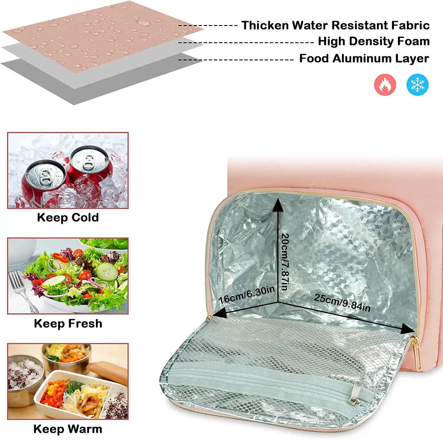 Daily Used Lunch Cooler Bag Travel Laptop Backpack Durable Computer College School Bookbag for Women Men Fits 17.3 Inch Laptop