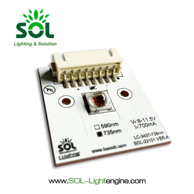 Illuminator Lights Accessories 400W/(m*K) 700mA 735nm Copper Substrate LED Microscope