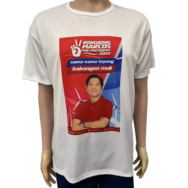 Wholesale Trump Election T shirt 90g 100g 110g 120g Cheap Polyester Printed T-shirts Custom President Image in Bulk