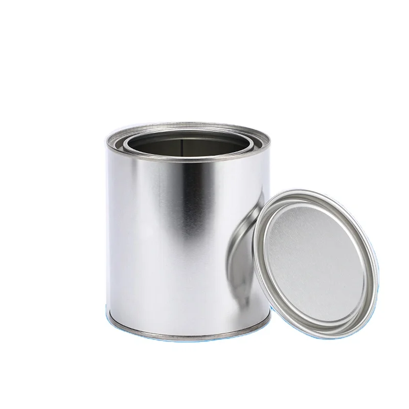 High Quality 0.1L Round Metal Tin Can With Lever Lid For Paint Packaging Or Other