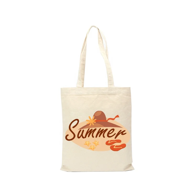 
Byleading Promotional Cheap Price High Quality Summer Pattern Printed Calico Cotton Shopping Tote Bag 