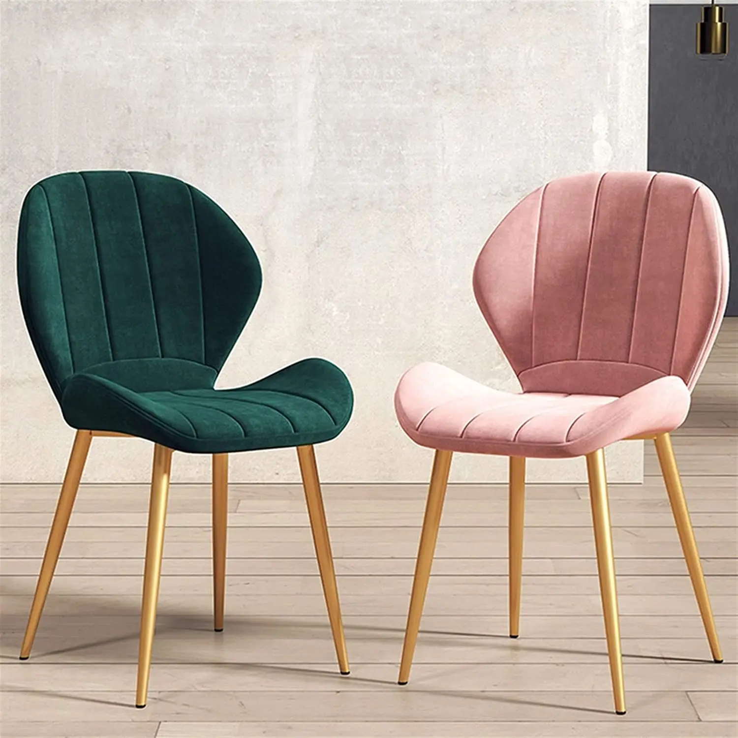 Оптовая продажа, современная мебель для столовой в скандинавском стиле, розовые бархатные дизайнерские стулья для ресторанов с металлическими ножками, стегой стул для отдыха