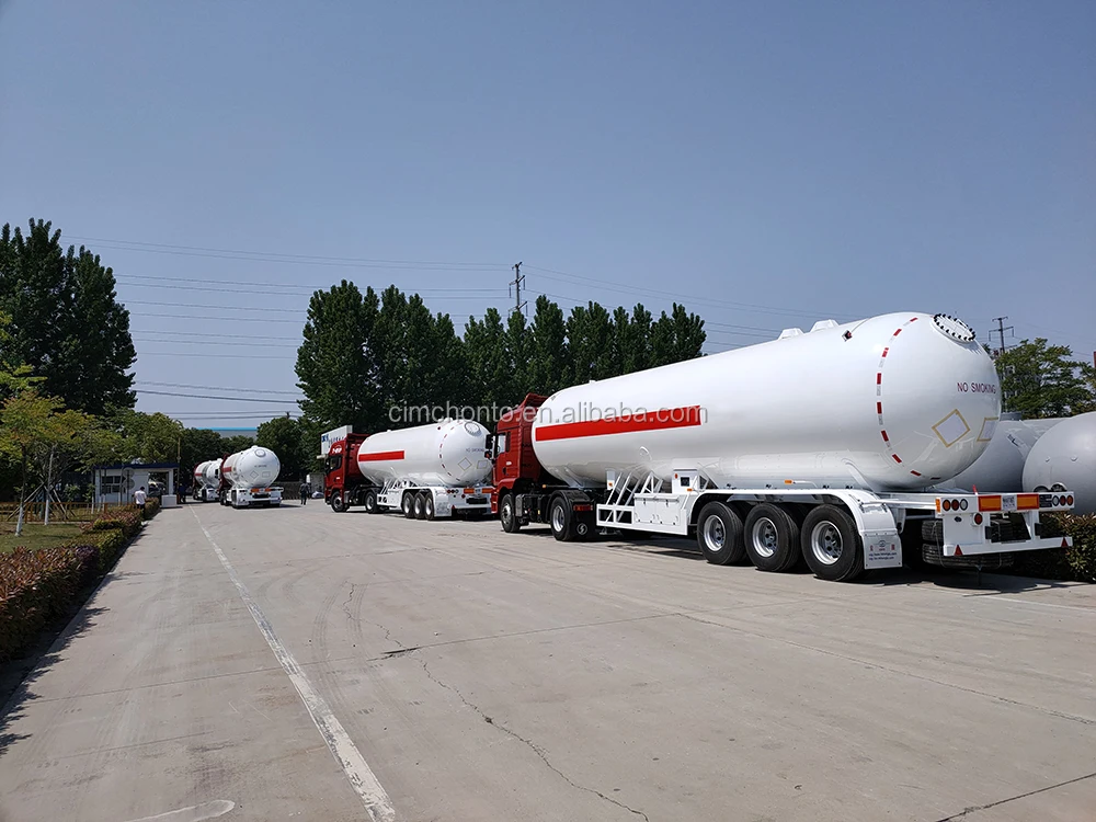 Грузовик-цистерна для перевозки сжиженного нефтяного газа полуприцеп с тремя осями на продажу