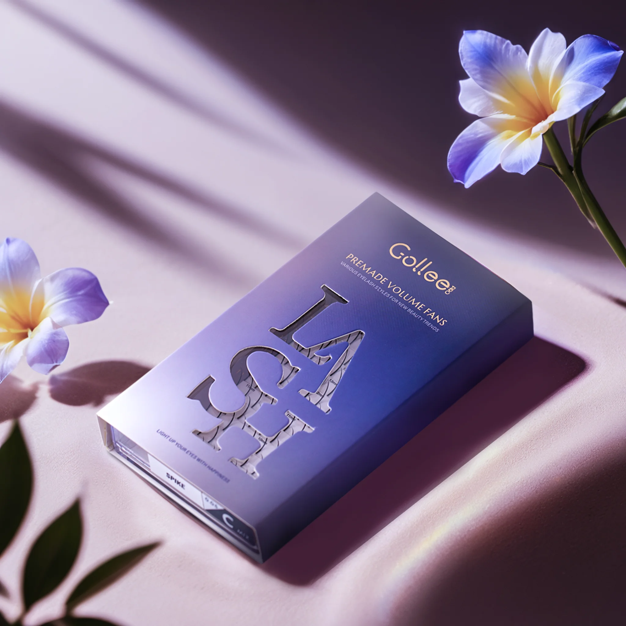 Gollee OEM ODM 0.03 eye lash extensions matte 20d mink professional eyelash extension supplies