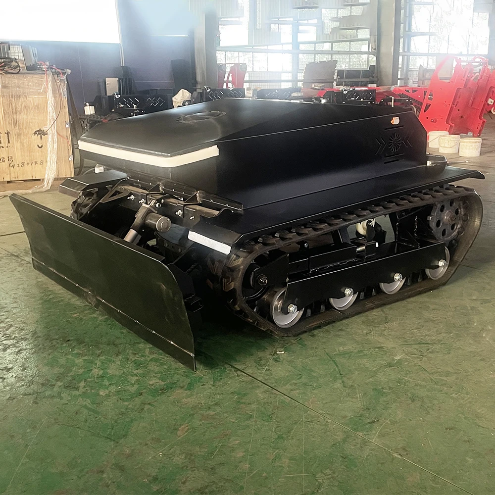 Factory Supply Small Remote Control Crawler Mower Mini Grass Cutter Gasoline Engine Lawn Mower