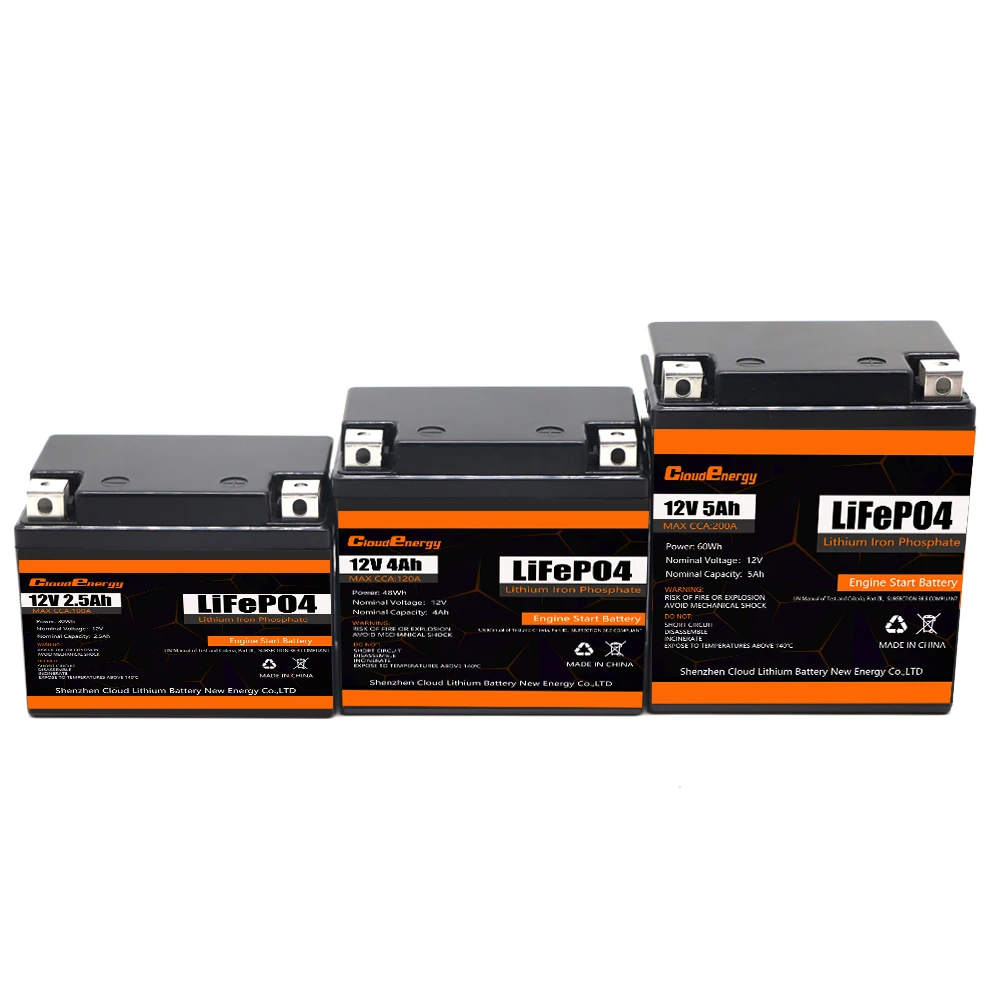 12.8v 2.5Ah Motorcycle Lithium Battery Flashlight Ebike 12V Battery Engine start motorcycle starting battery