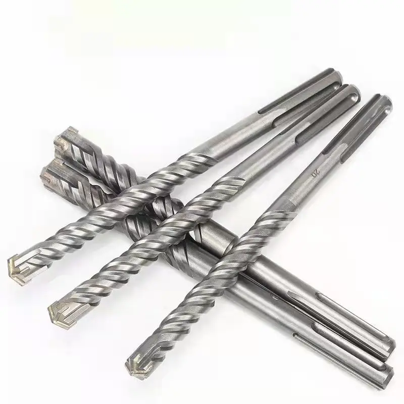 Hot sale SDS plus shank Electric Hammer Four Cutters Double Flute Drill Bits for Concrete Masonry Working