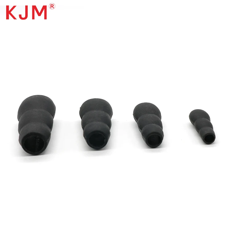 China Manufacturer Pet Leash Accessories Black Rubber Webbing Strap Rope Buckle Clip for Dog Leash