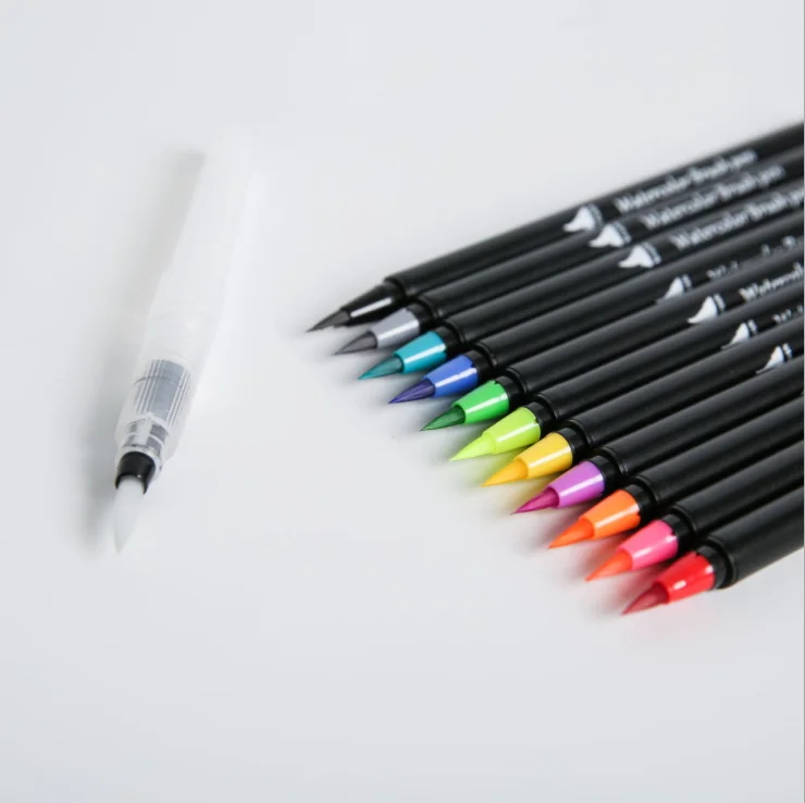
hot selling 24 paint watercolor brush markers pens set 