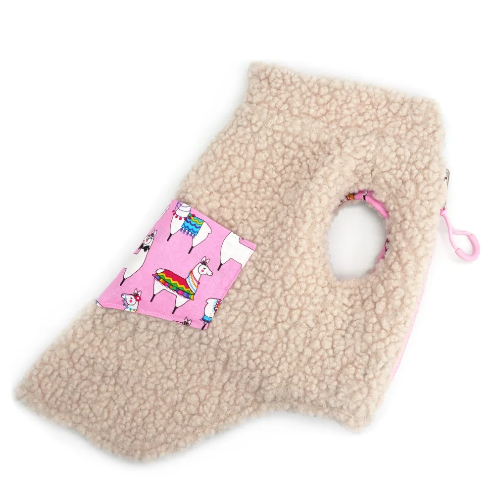 Alpaca Fleece Warm Dog Coat Pet Jackets Reversible Winter Clothing  For Small Medium Large Dogs