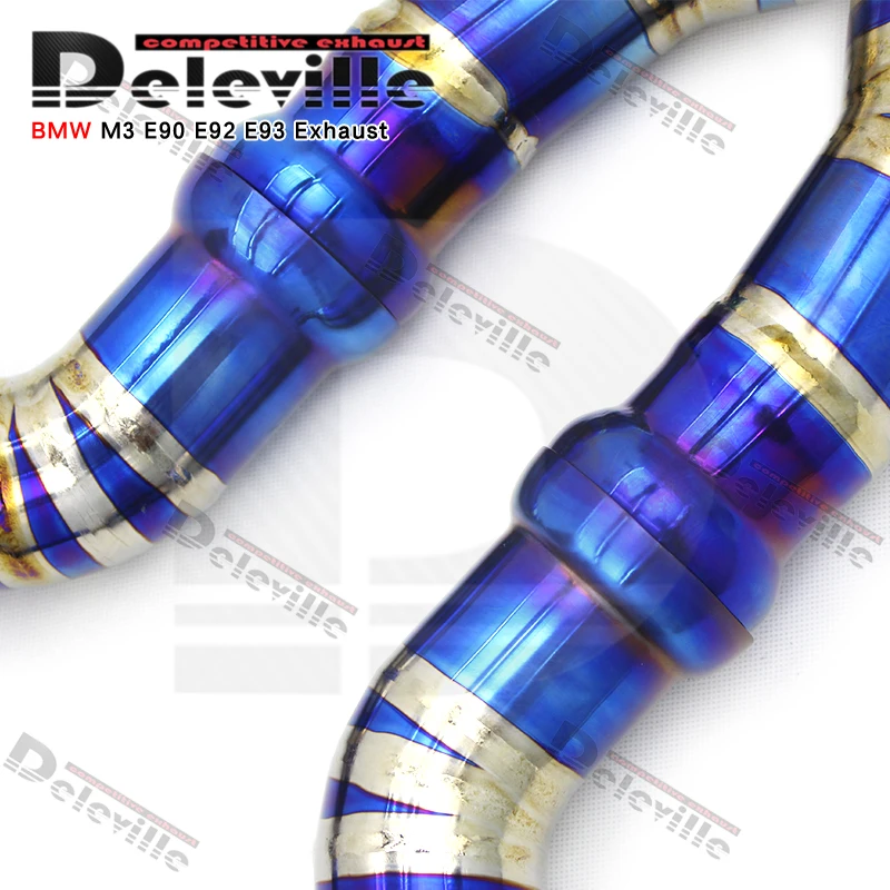 Catback Exhaust System For BMW M3 E90/E92/E93 4.0L 2008-2013 Equal  Double X Mid Pipe Exhaust Muffler Resonator