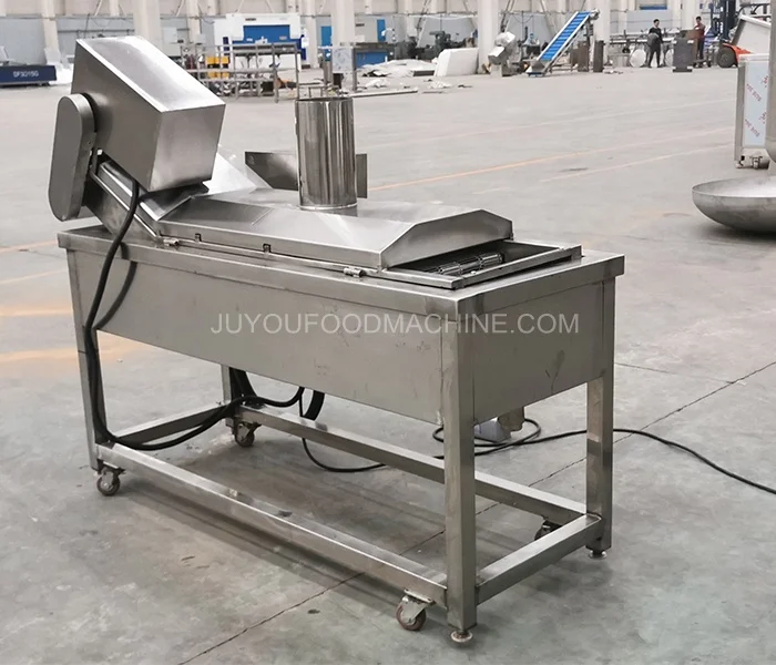 Industrial fried potato fingers frying machine Small continuous conveyor chicken wings frying machine fryer