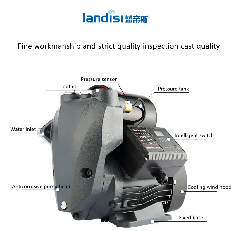 Latest hot selling water pump booster self-priming pump tool booster water pump 200W