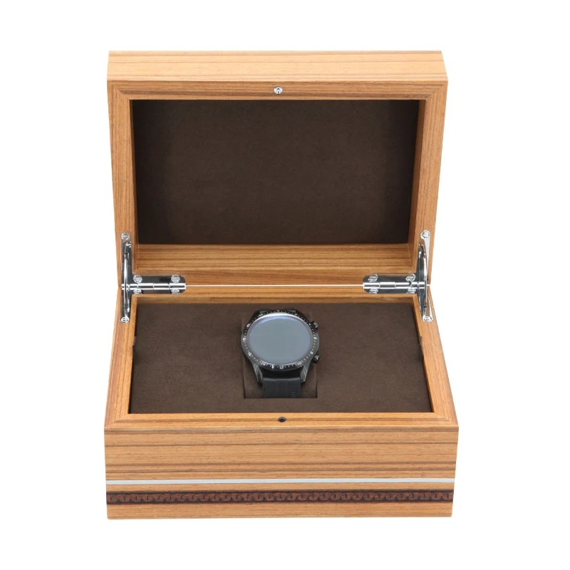 OEM/ODM High End Wooden Watch Box Solid Veneer Custom Luxury Watch Box Packaging