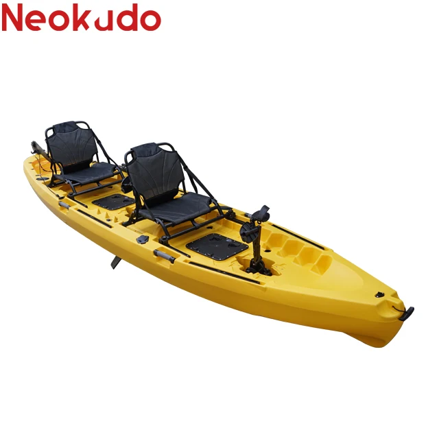 hands-free 4M double seats pedal kayak fishing 2 person with pedal system