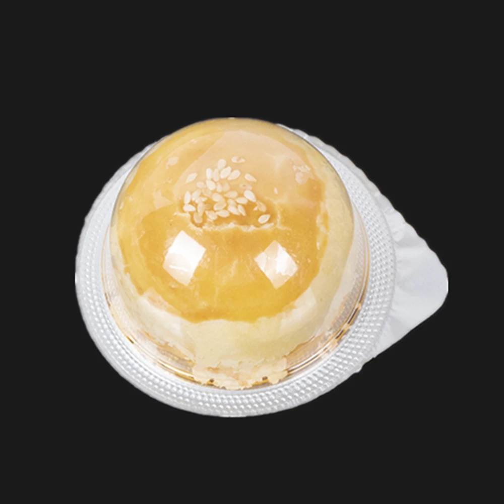 Hengmaster dessert disposable egg yolk puff pastry plastic cover box container packaging