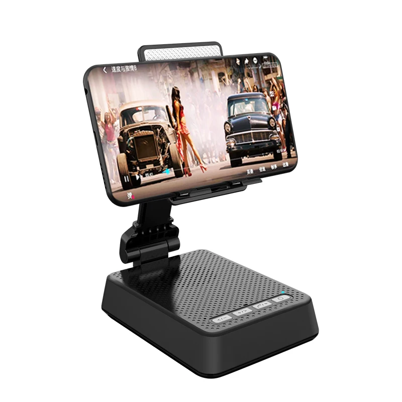Hot sell phone holder speaker for desk desktop table multi functional customize logo ecofriendly strong universal plastic stand