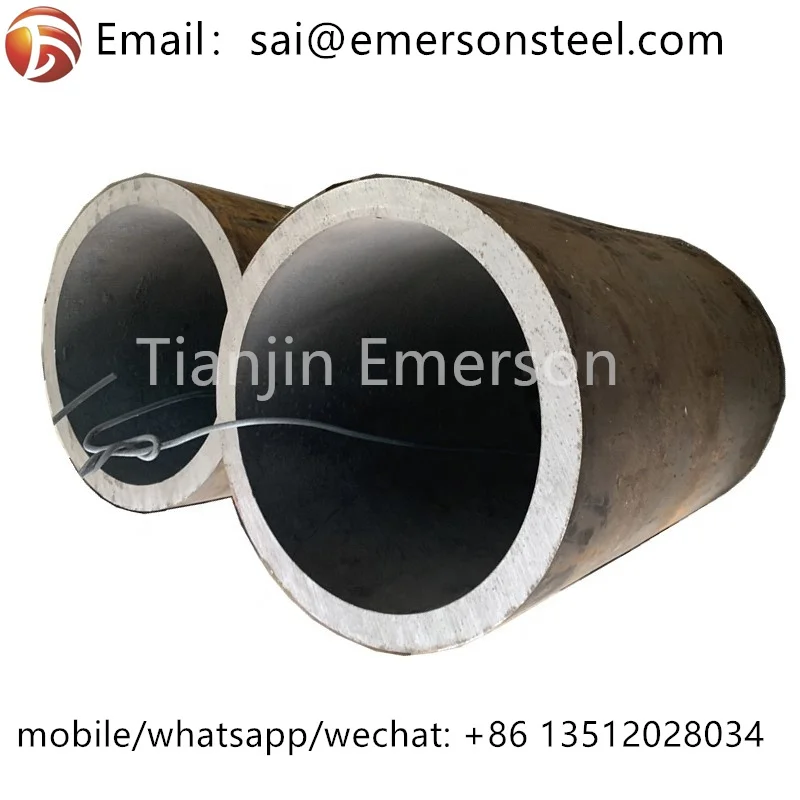 Astm a519 1018 прямая трубка горячекатаная черная железная Толстая стенка труба из углеродистой стали перфорированная полая полоса для резки по длине