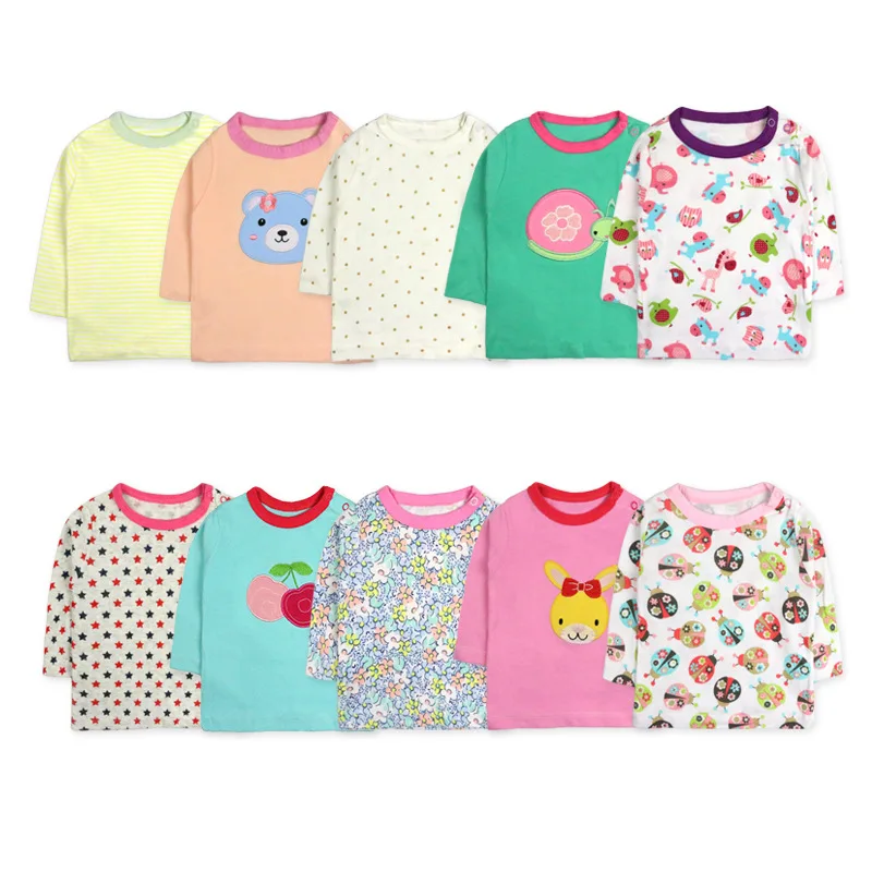 
High quality fashion baby clothes T shirt cartoon printed baby t-shirt cotton 