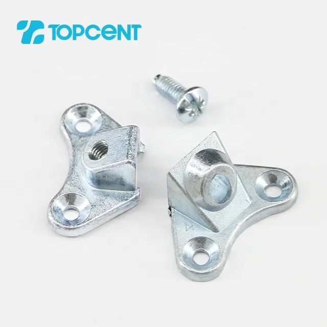 Topcent Wardrobe Nickel Furniture Hardware Zamac Wooden Corner Joint Connecting Bracket Hidden Cabinet Butterfly Fastener