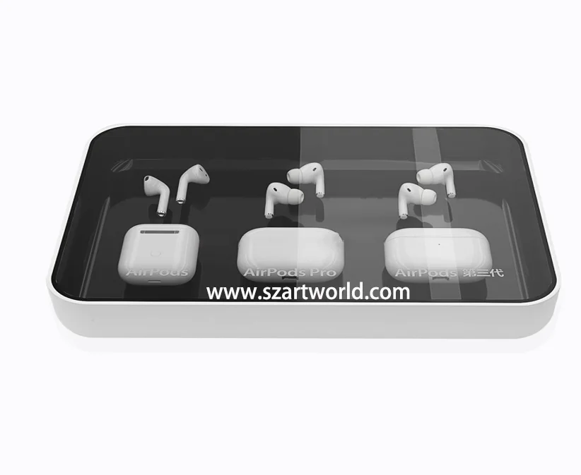 Technology Consumer Electronic display stand Apple earphone Retail Store Interior Design TWS earphone display stand