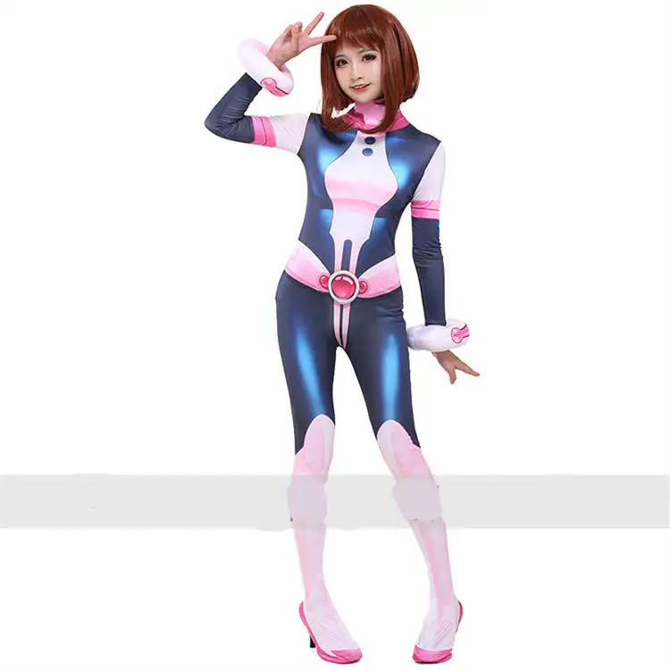 Anime My Hero Academia Cosplay OCHACO URARAKA One-piece tights Cosplay Costume